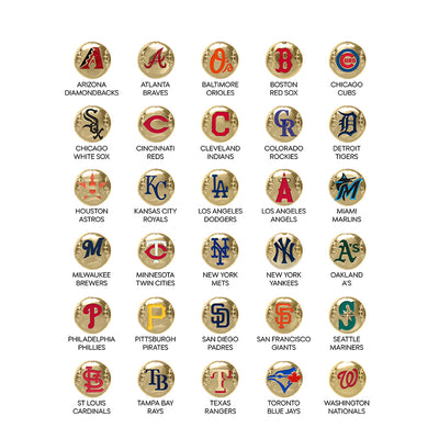 MLB Baseball Disc Earrings
