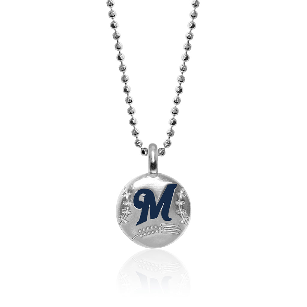 Alex Woo MLB Milwaukee Brewers Baseball Disc Charm