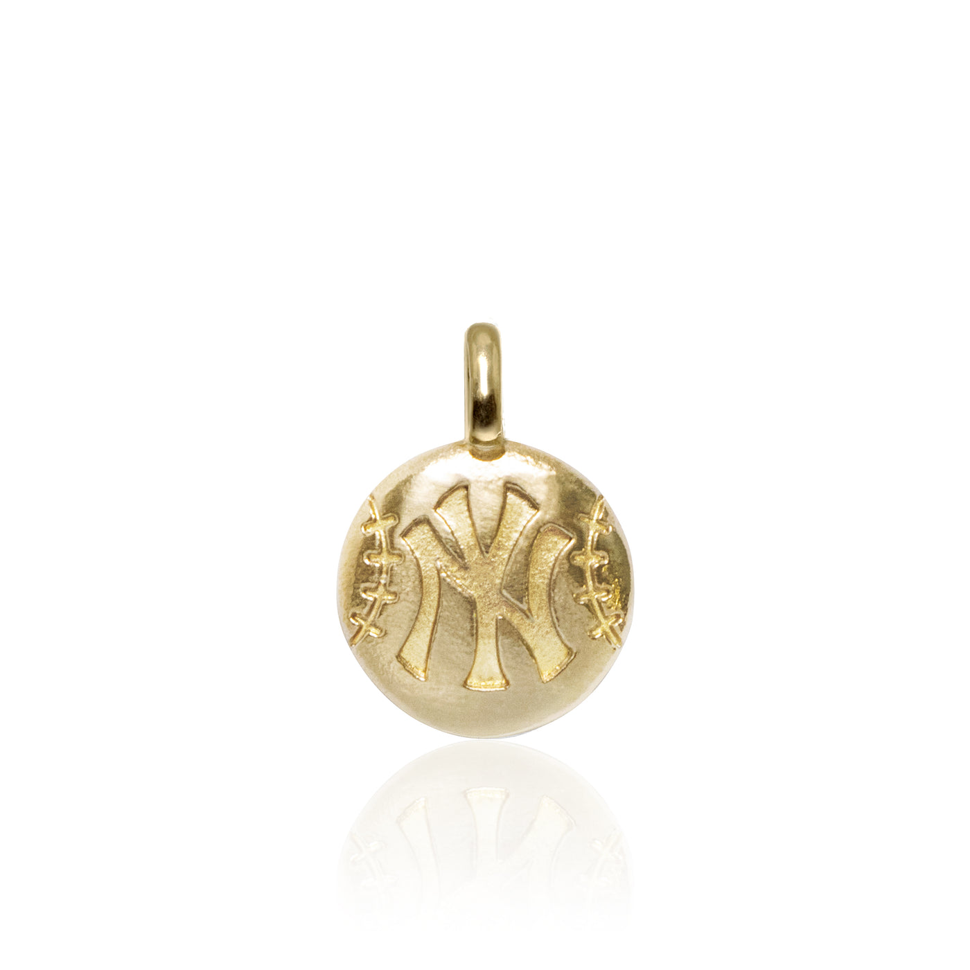 Alex Woo MLB New York Yankees Baseball Disc Charm Necklace