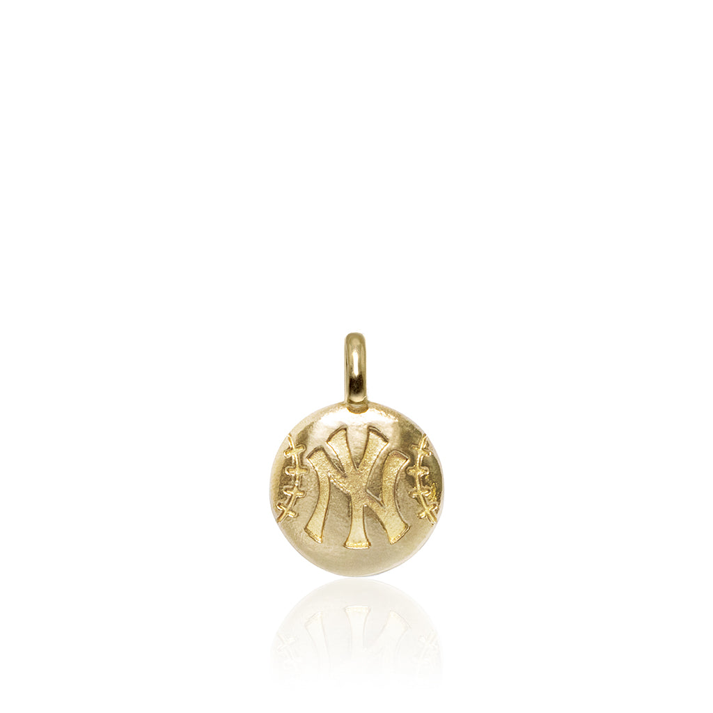 アクセサリー 14K New York Yankees Charm LogoArt New York Yankees 14k Gold Logo Extra Small Pendant