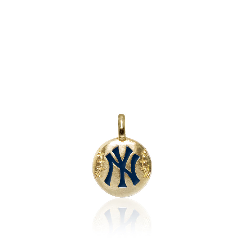 Alex Woo MLB New York Yankees Baseball Disc Charm Necklace – Alex