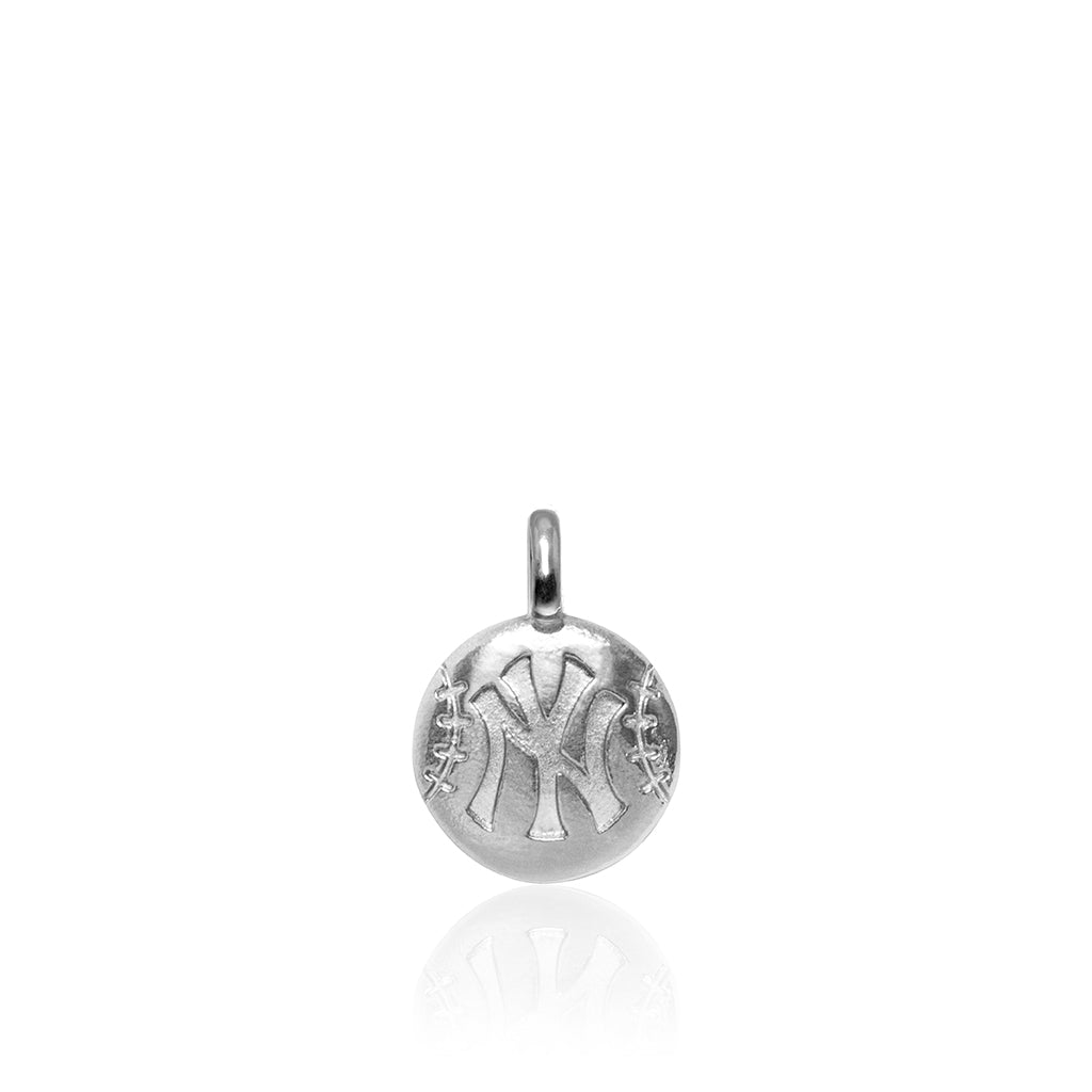 Alex Woo MLB New York Yankees Baseball Disc Charm Necklace