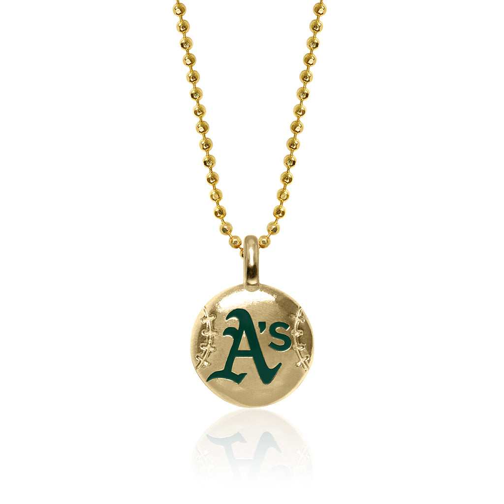 Alex Woo MLB Oakland Athletics Baseball Disc Charm