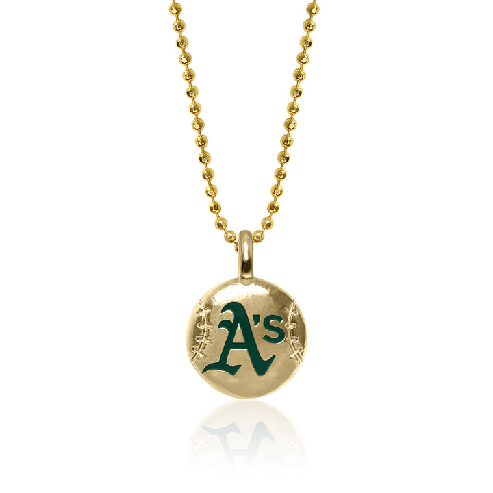 Alex Woo MLB Oakland Athletics Baseball Disc Charm