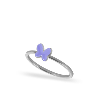 Alex Woo Mini Additions™ Butterfly Stackable Ring