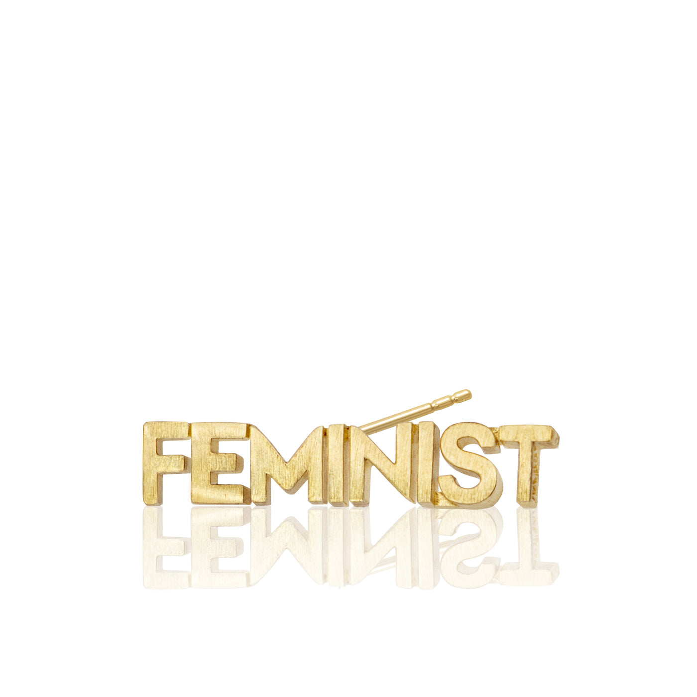 Lexeme Feminist Single Stud Earring