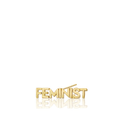 Lexeme Feminist Single Stud Earring