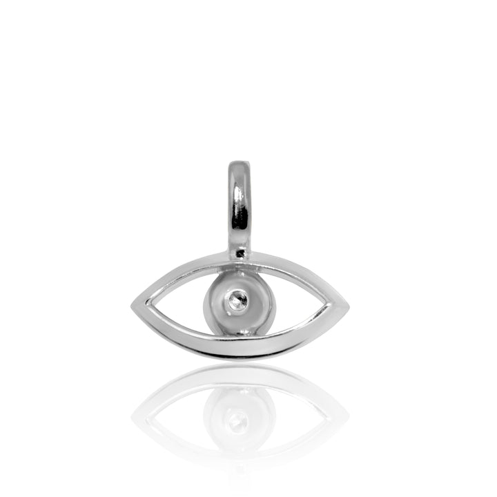 Alex Woo Mini X Evil Eye Charm Necklace