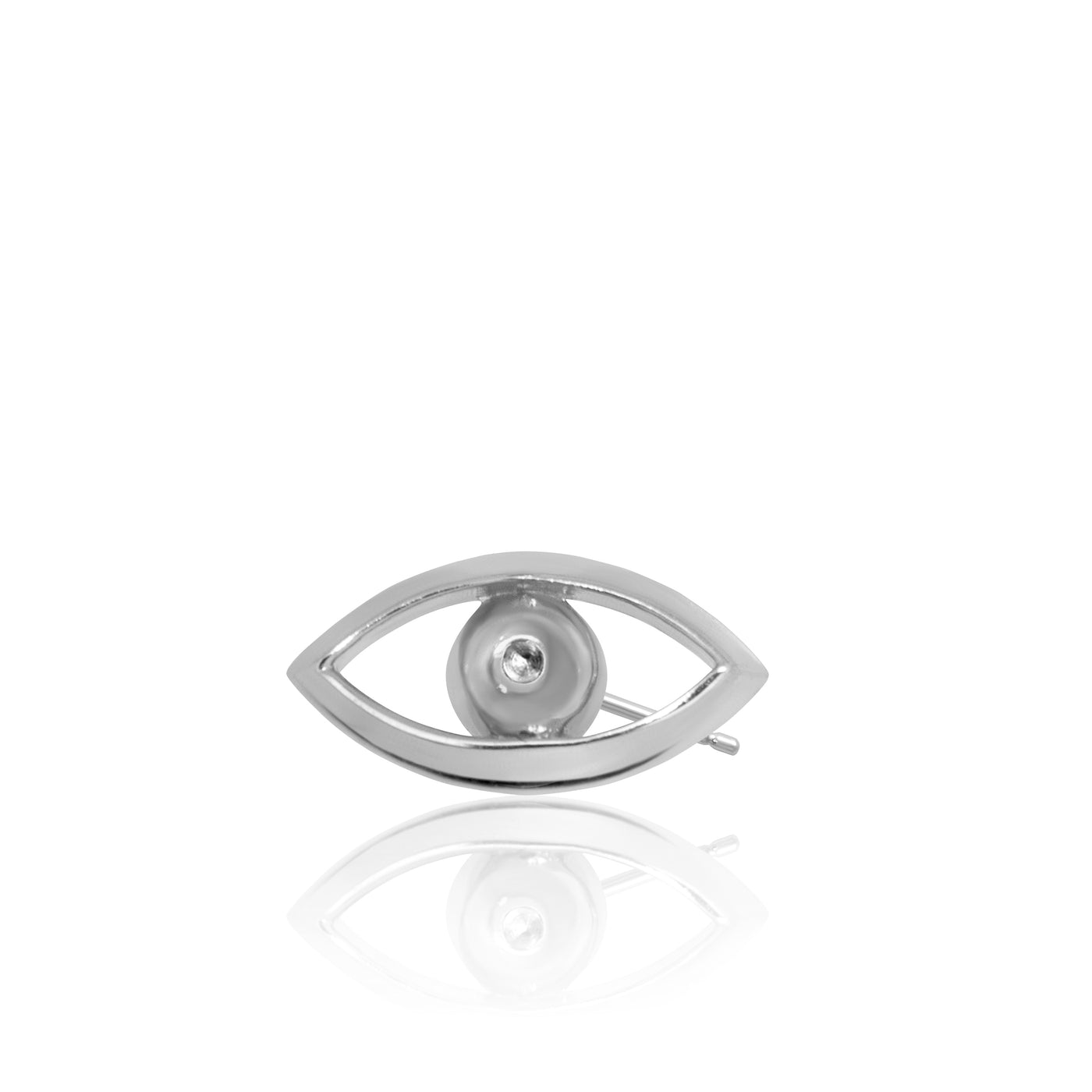 Mini X Evil Eye Single Stud Earring