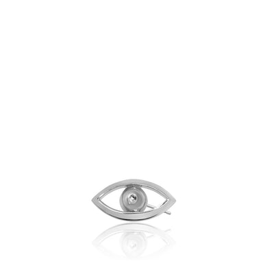 Mini X Evil Eye Single Stud Earring