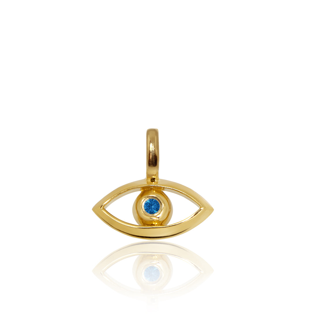 Alex Woo Mini X Evil Eye Charm Necklace