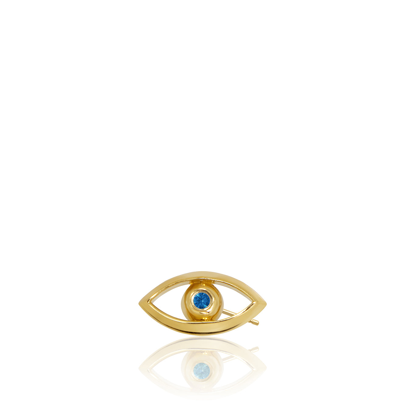 Mini X Evil Eye Single Stud Earring