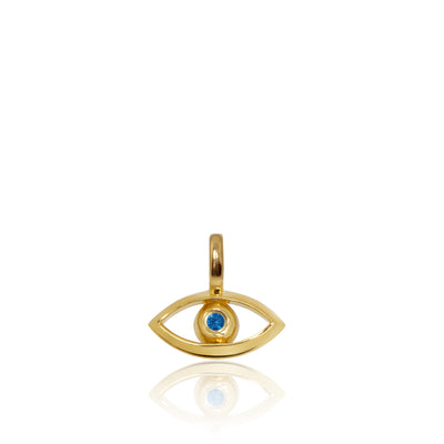 Alex Woo Mini X Evil Eye Charm Necklace