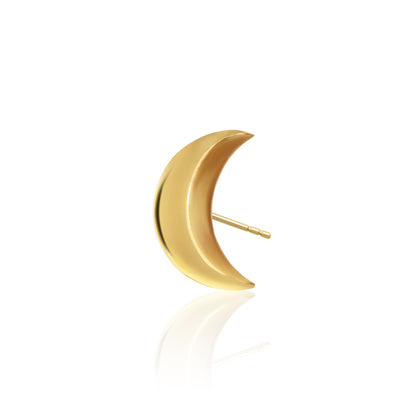 Mini X Moon Single Stud Earring