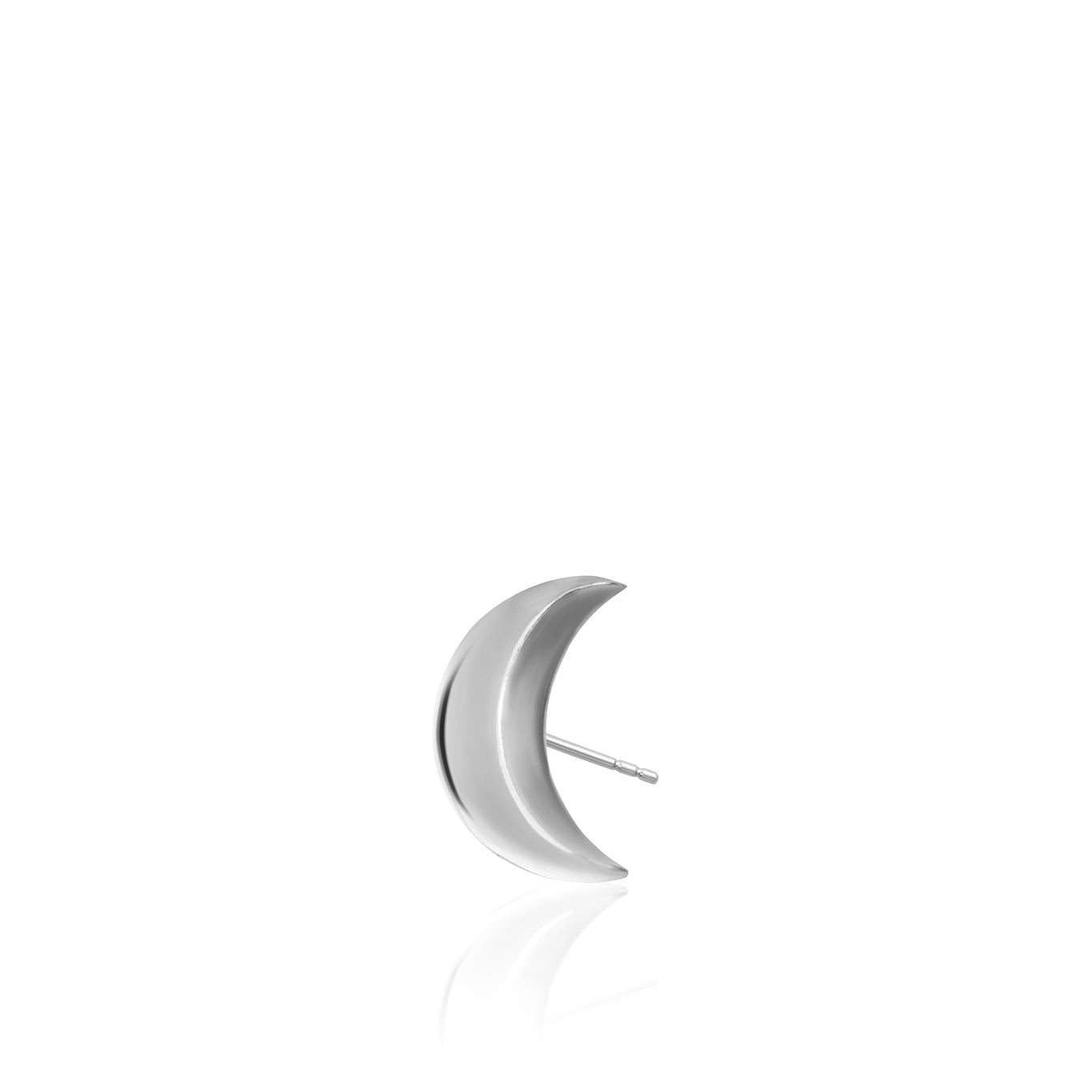 Mini X Moon Single Stud Earring