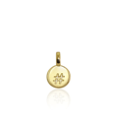 Alex Woo Mini Additions™ Letter Hashtag Charm