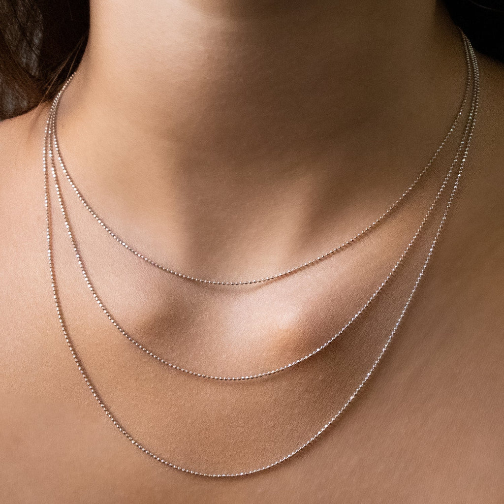 Alex Woo Disco Chain in 14kt Gold - 1 mm – Alex Woo Jewelry