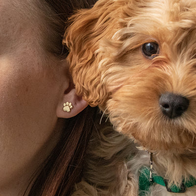 Alex Woo Pet Paw Earrings