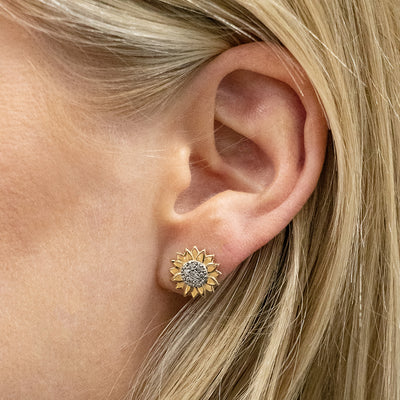 Alex Woo Seasons Sunflower Earrings