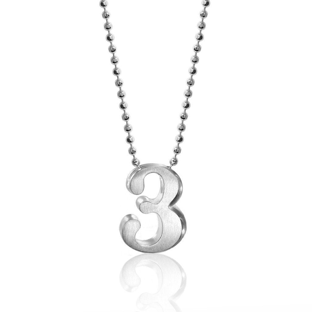 Alex Woo Number 3 Charm Necklace