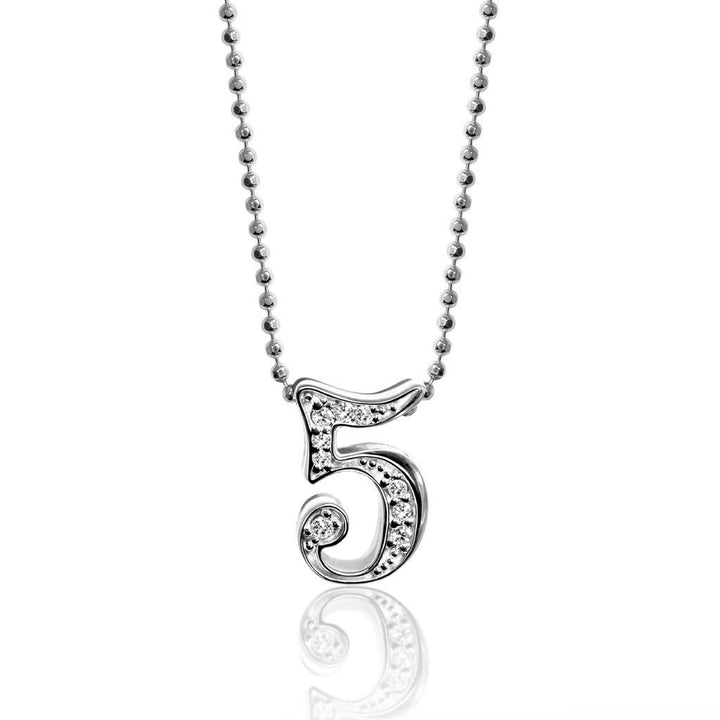 Alex Woo Number 5 Charm Necklace