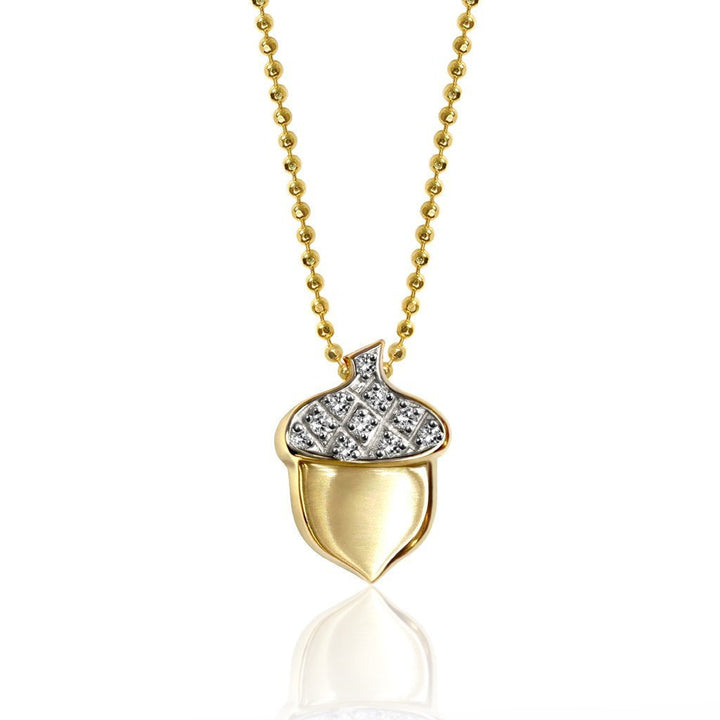Alex Woo Seasons Acorn Charm Necklace
