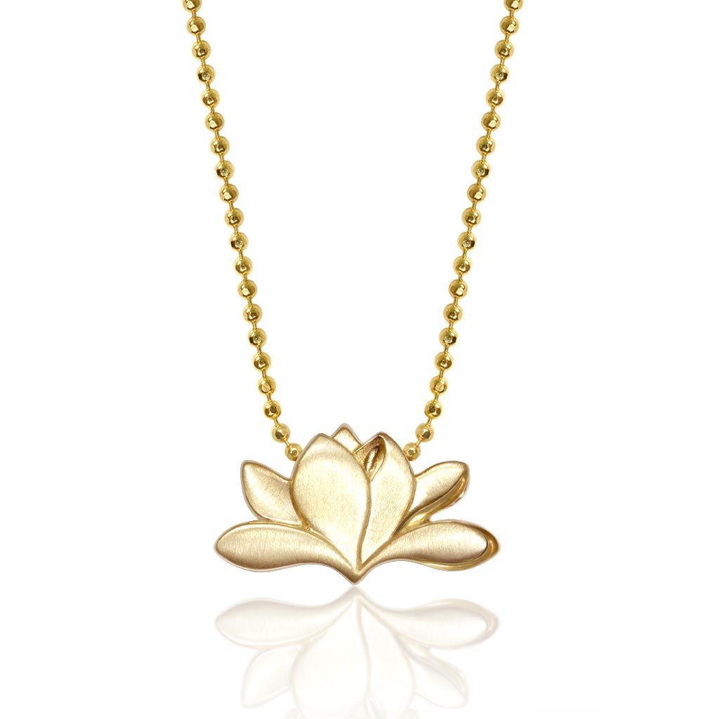 Alex Woo Seasons Magnolia Charm Necklace