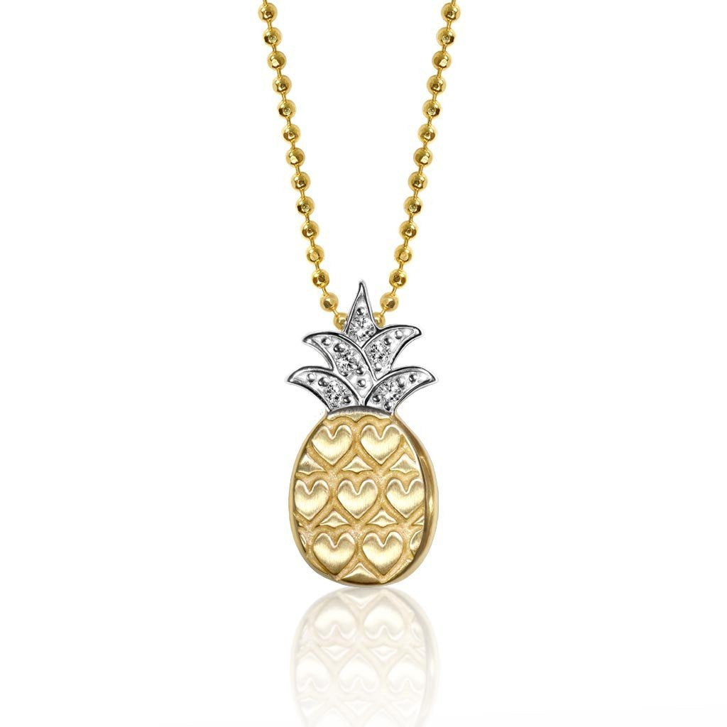 Alex Woo Vegas Pineapple Charm Necklace Charm Necklace