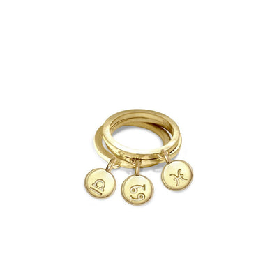 Custom Mini Addition Signs (Zodiac) Rings