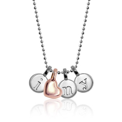 Sterling Silver Charms Mini Additions Cluster Necklace