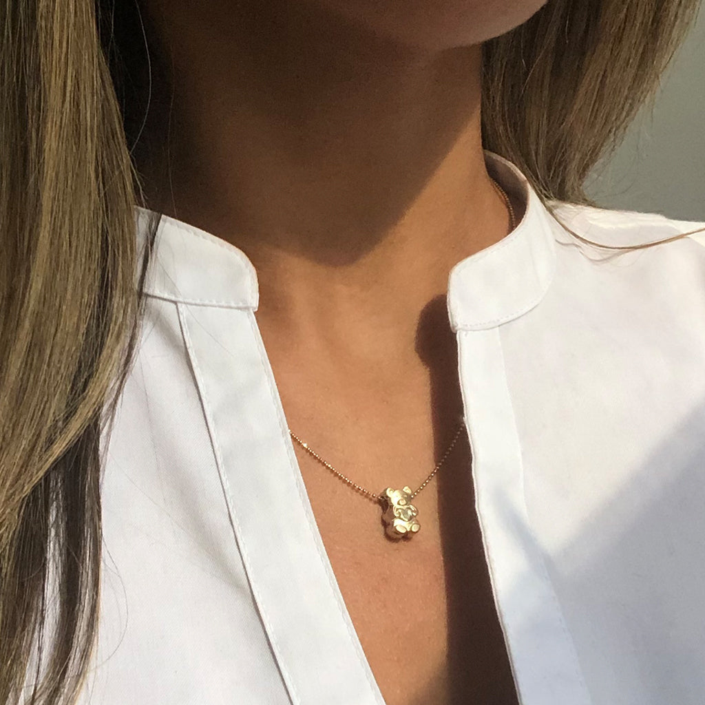 Charm Necklace Jewelry Designer Alex Woo Charm Necklace Gummy Bear