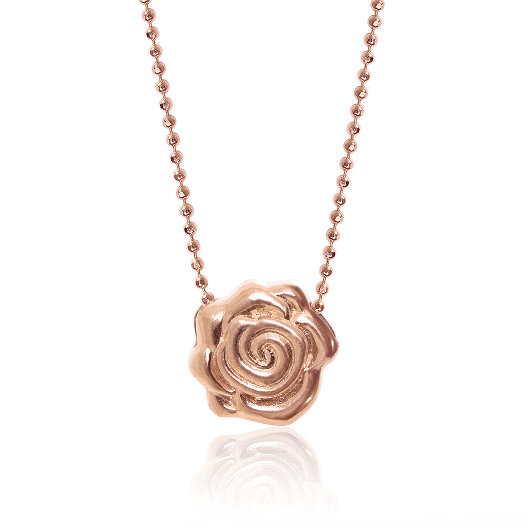 Alex Woo Seasons Rose Charm Necklace