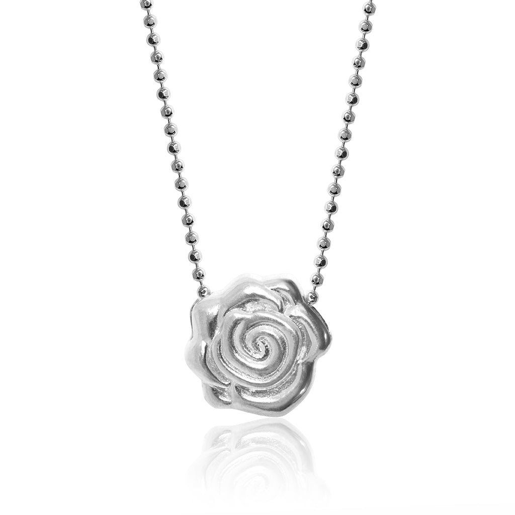 Alex Woo Seasons Rose Charm Necklace