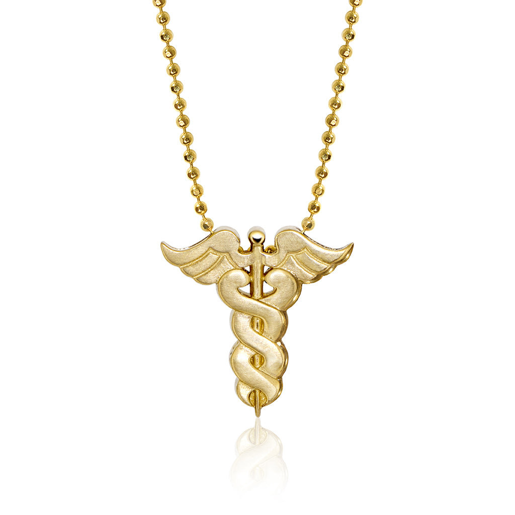 Alex Woo Caduceus Symbol Charm Necklace