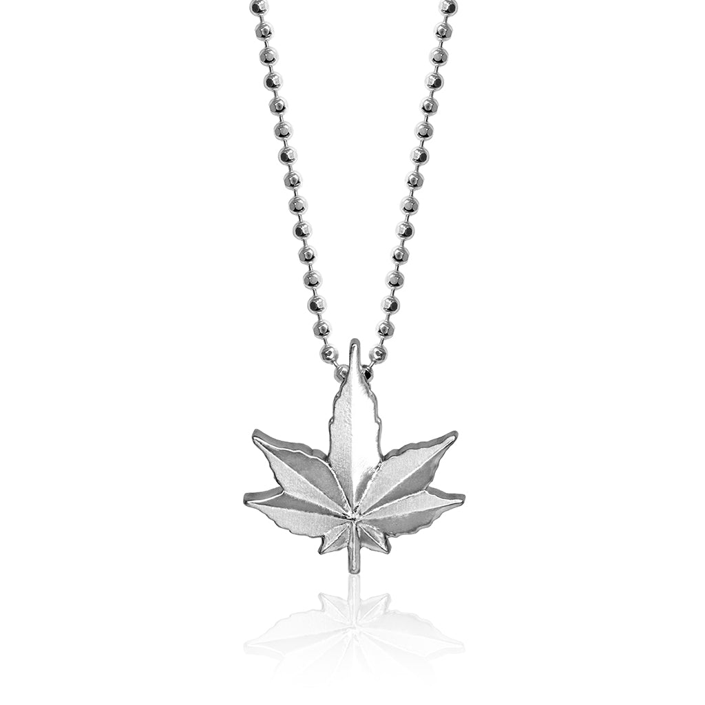 Alex Woo Weed Leaf Charm Necklace