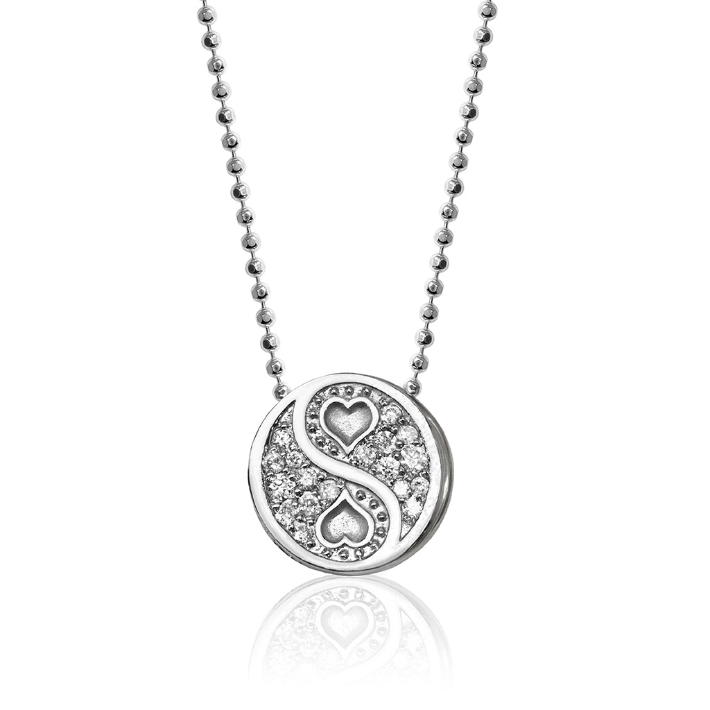 Alex Woo Yin Yang Charm Necklace